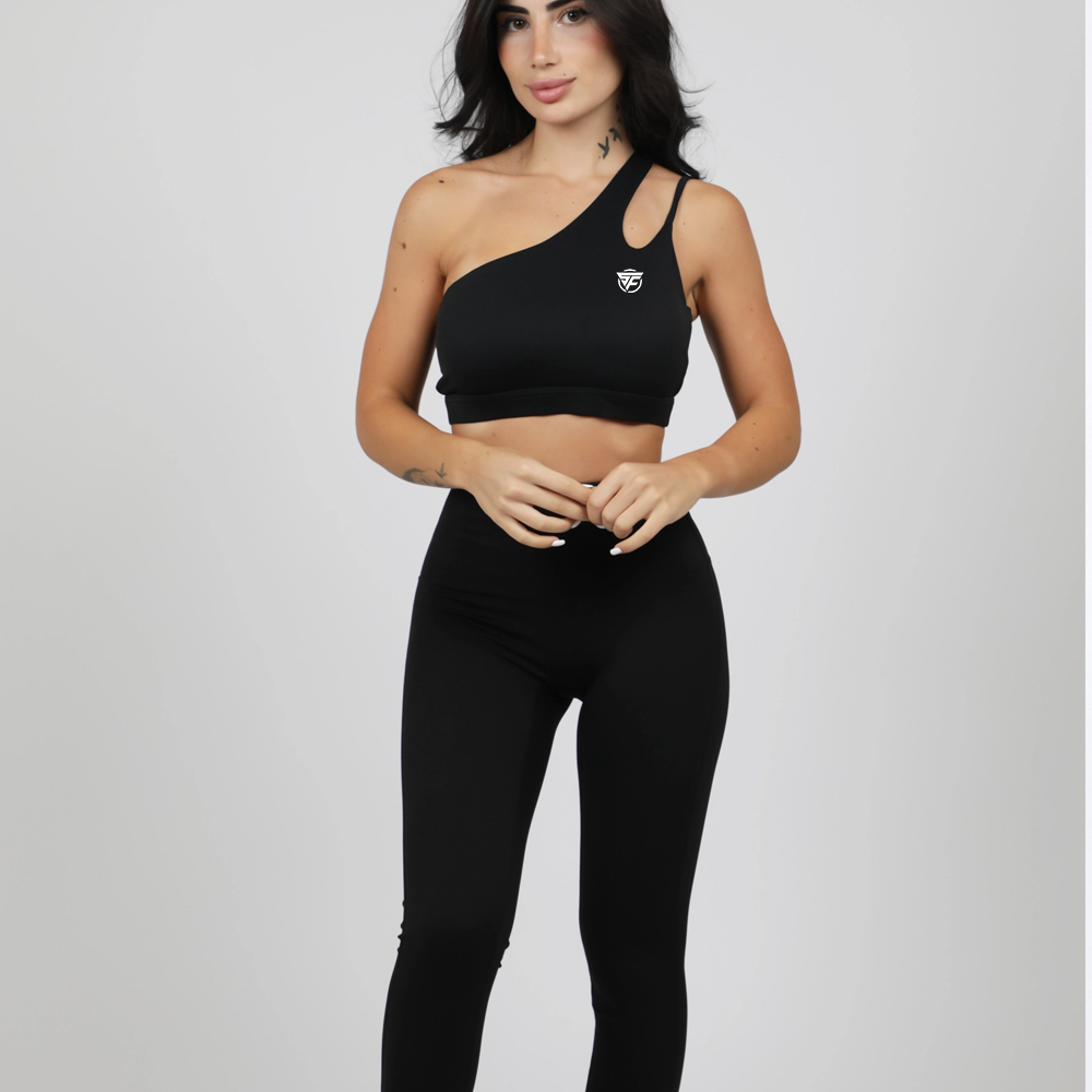 Black Seamless Yoga Suit