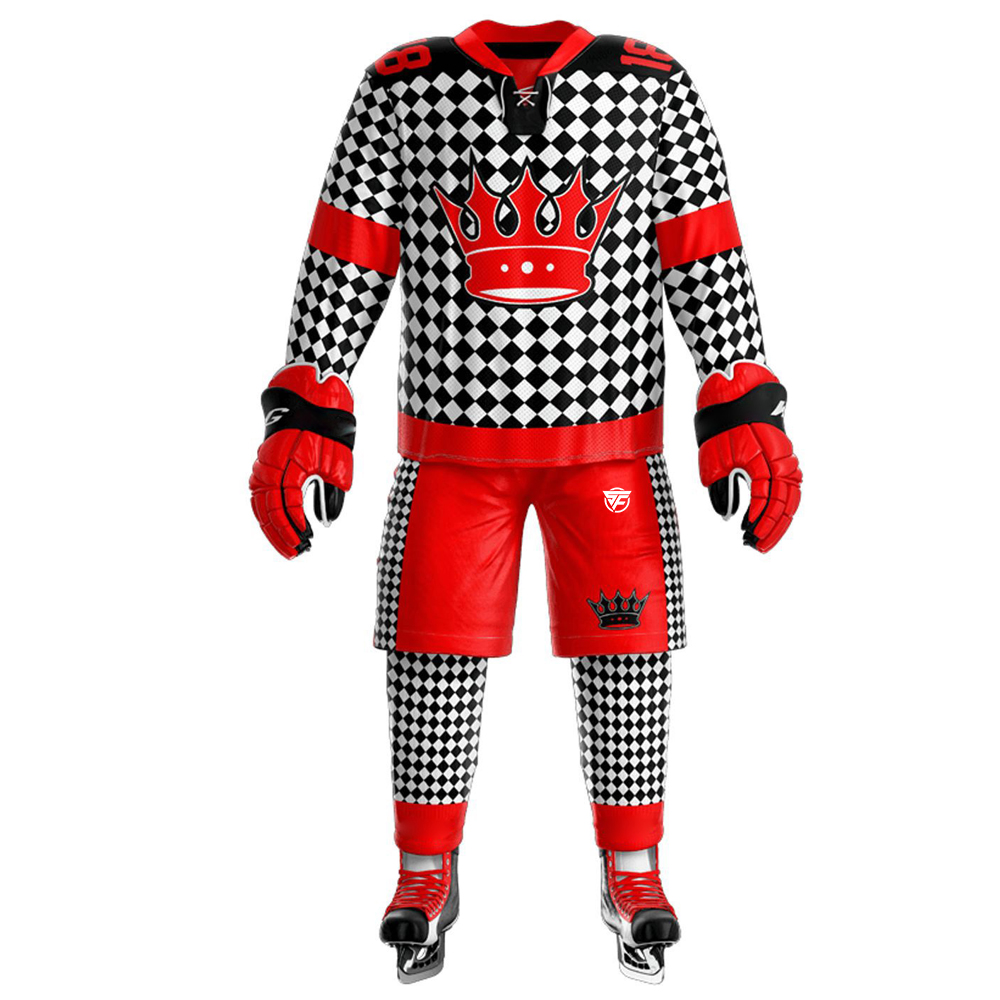 Custom Player Name Ice Hockey Uniform