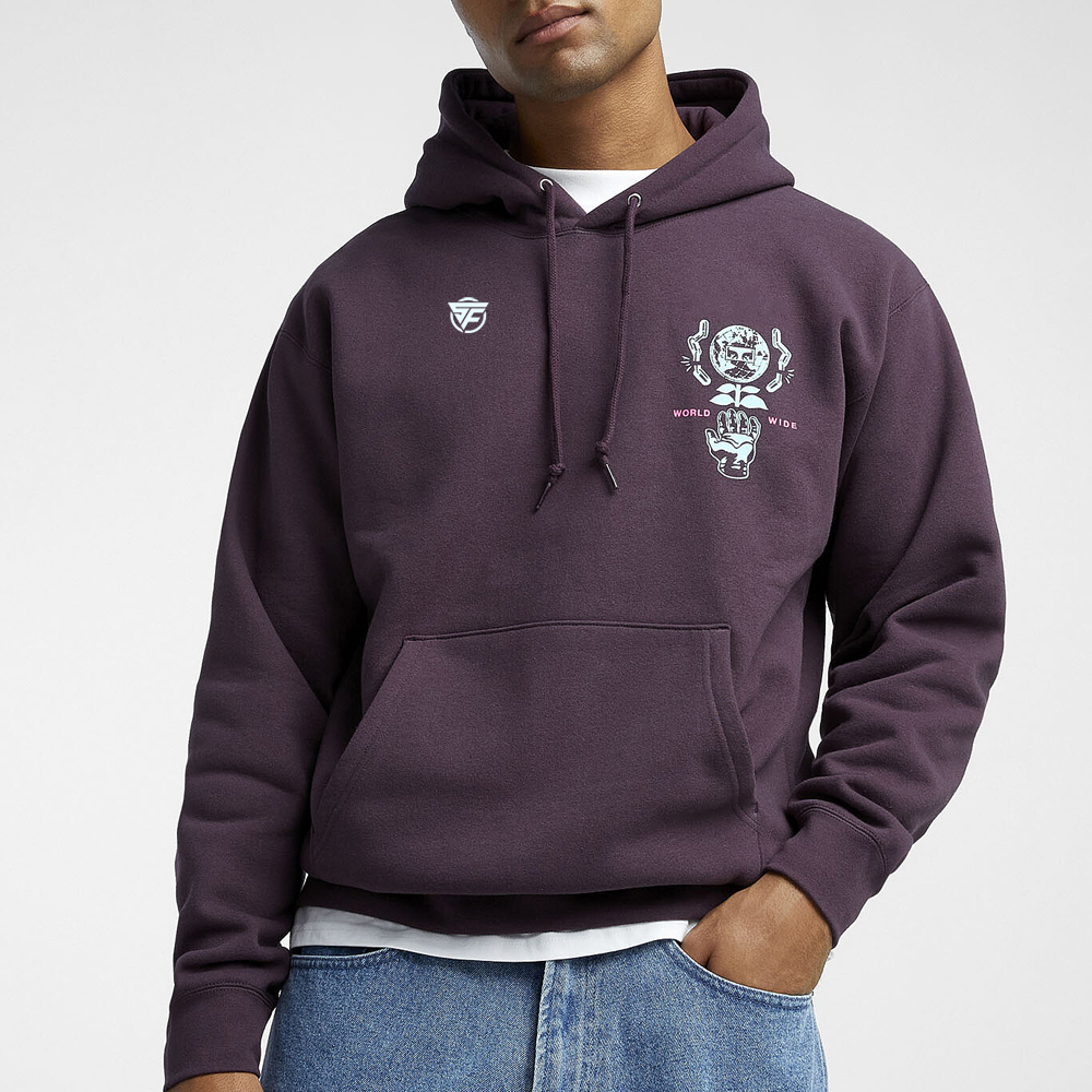Worldwide faded hoodie
